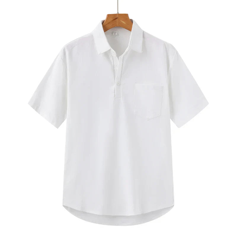 Casablanca - Linen polo shirt