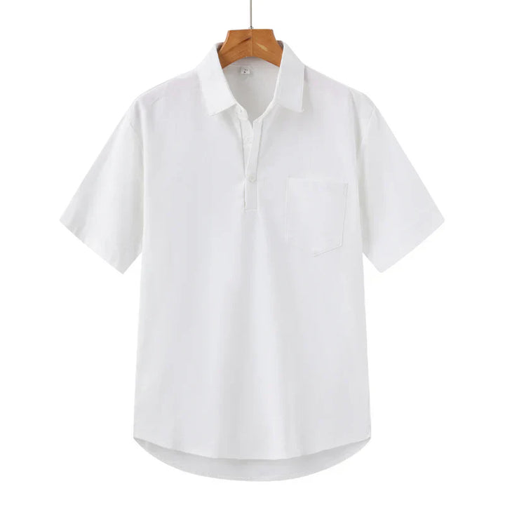 Casablanca - Linen polo shirt