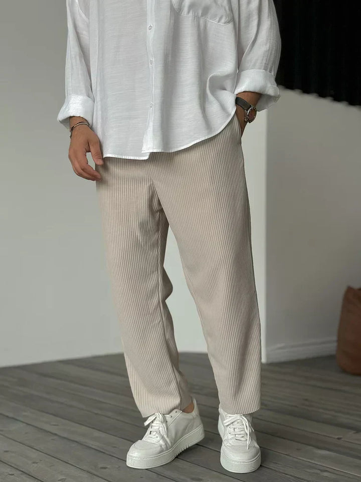 Filip - Rib-knit trousers