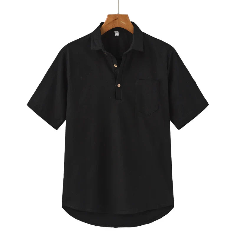 Casablanca - Linen polo shirt