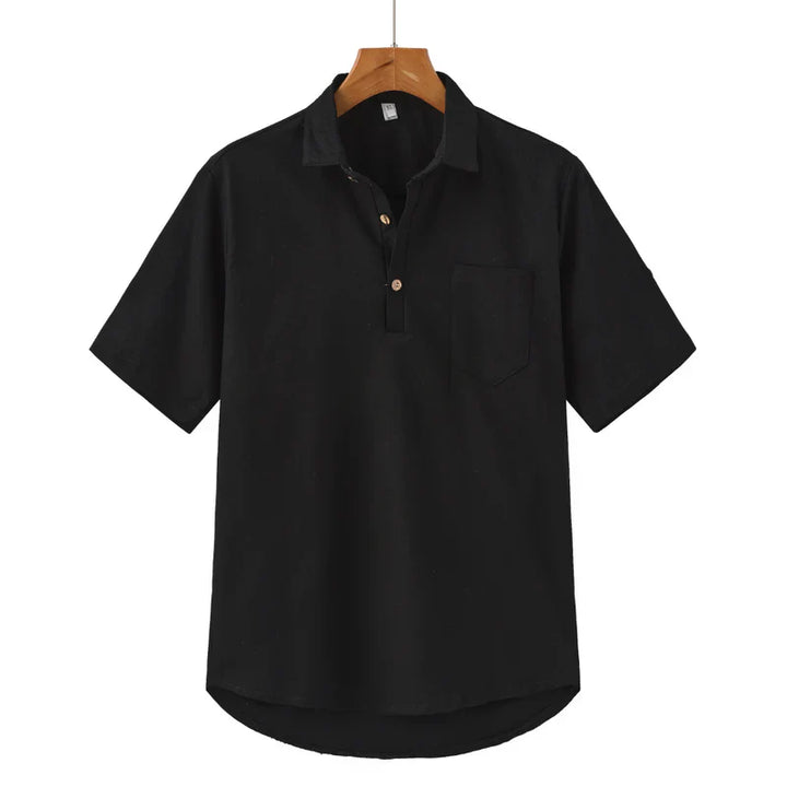 Casablanca - Linen polo shirt