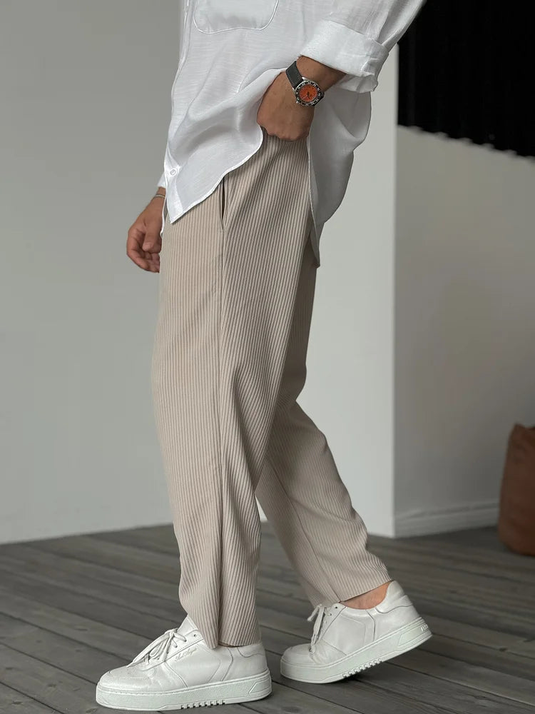 Filip - Rib-knit trousers