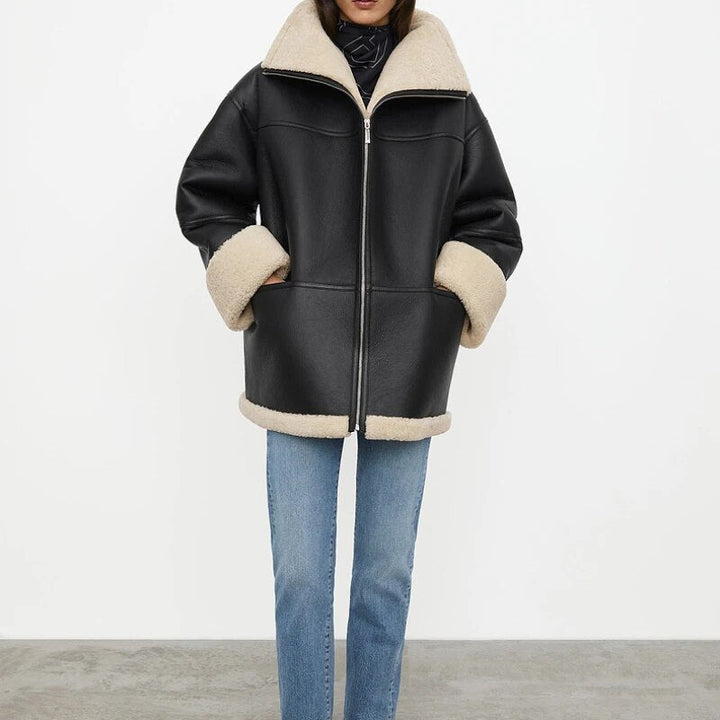 Amalia - Warm Jacket with Fur