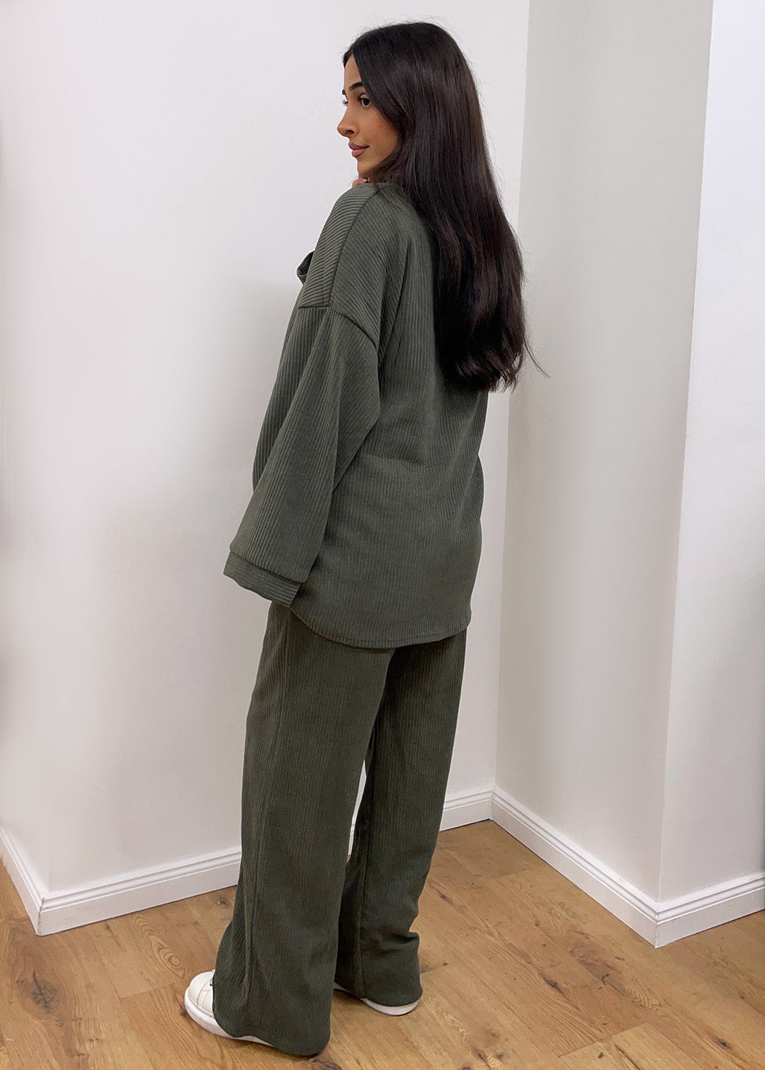 Corduroy set with top and trousers