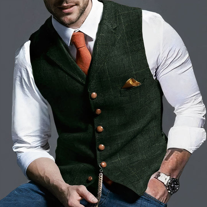 Clesiq - Stylish Classic Tailored Checkered Men's Vest