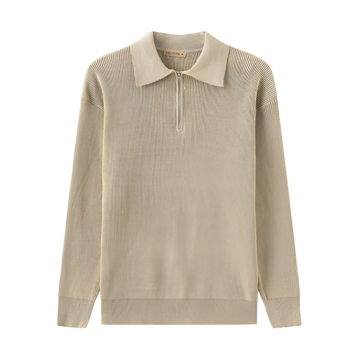 Cesare - jumper with half zip