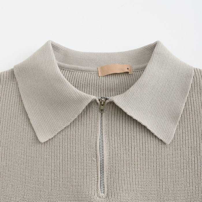 Cesare - jumper with half zip