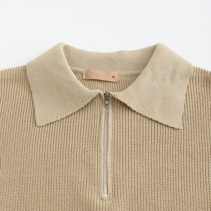 Cesare - jumper with half zip